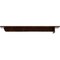 Ekena Millwork Heaton Hidden Support Steel Bracket w/ 14" Support Depth, Antiqued Copper 3"W x 18"D x 2"H BKTM03X18X02HEACO - alternate 2